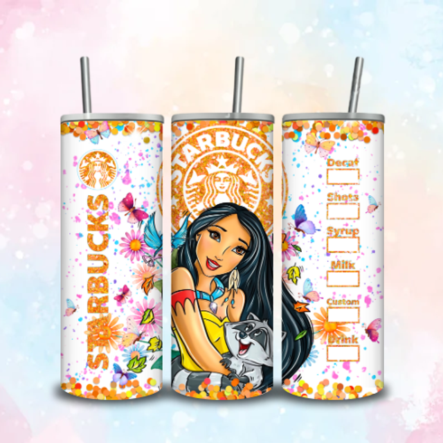 Tumbler Starbuck Paillettes Pocahantas