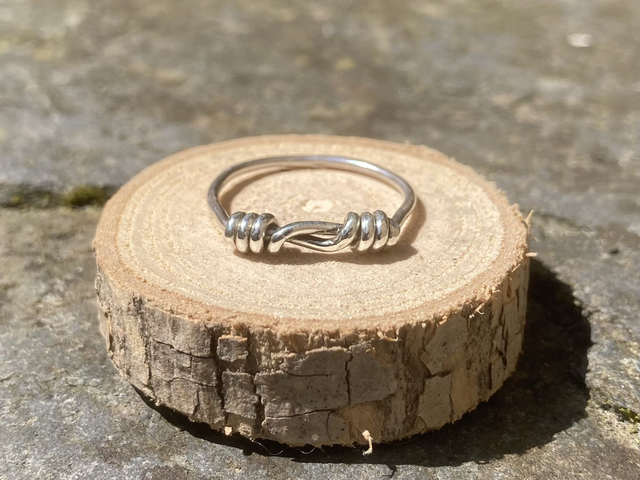 Gwalenn &quot;Rodell&quot; #2 arc&#039;hant - Bague &quot;Enroulement&quot; #2 argent