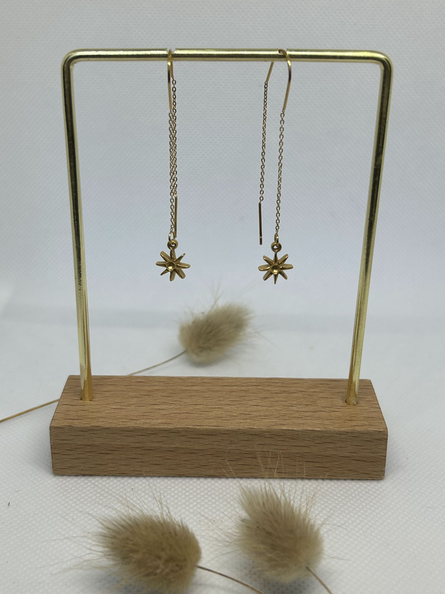 Boucles d'oreilles "Morgane" dorées