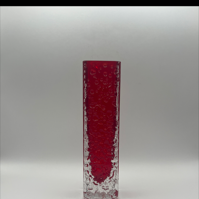 Whitefriars – Ruby Nailhead Vase
