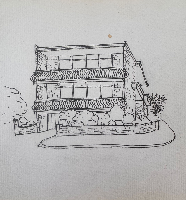 34. Bell St fortress (framed)