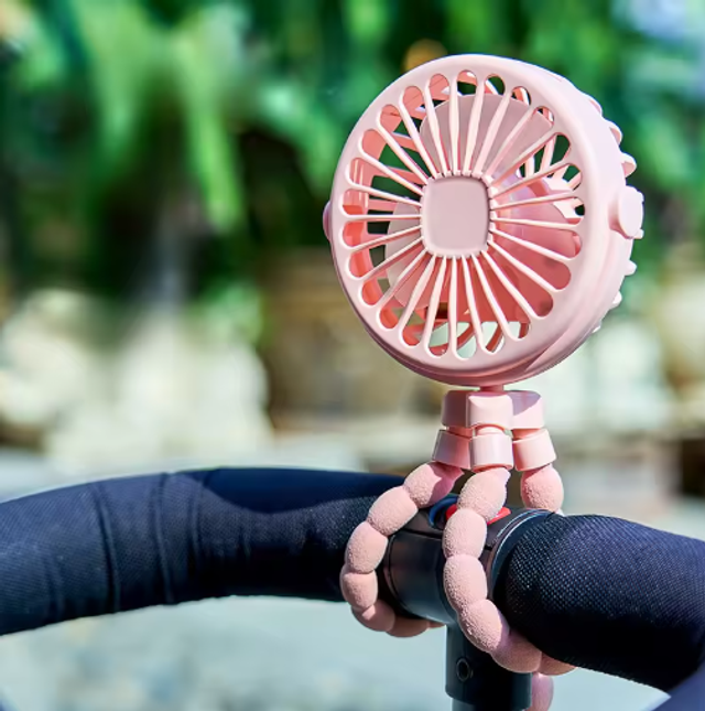 Mini Ventilateur Poussette, Lit, Siège Auto avec trépied flexible