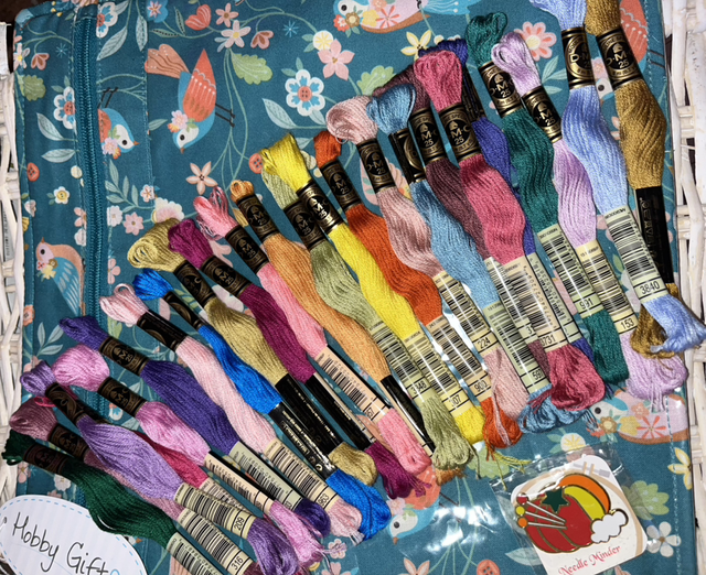 A Project Pouch plus 24 DMC Threads