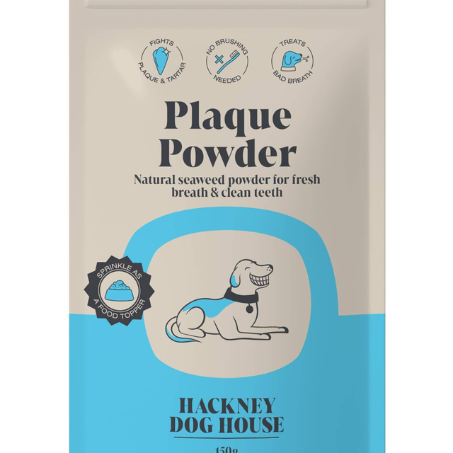 Hackney Dog House -Single Pack | Plaque Seaweed Powder For Dogs | 80 Servings 