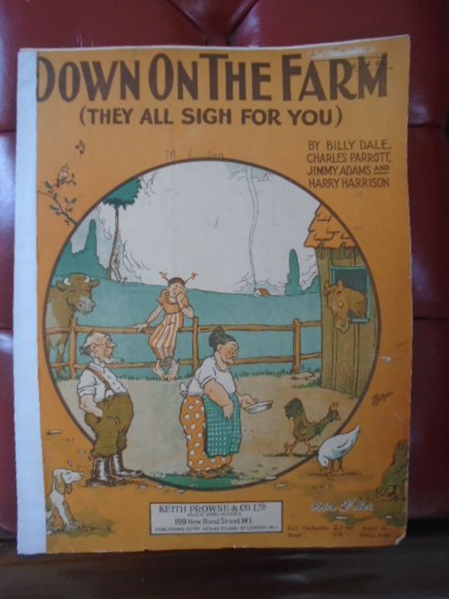 Down on the Farm (They All Sigh For You) Vintage Sheet Music