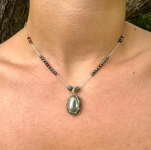 Sautoir Talisman Pyrite