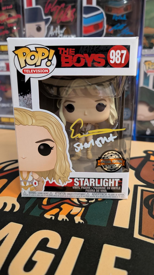 Funko Pop The Boys Starlight 987 Signed by Erin Moriarty with SWAU COA