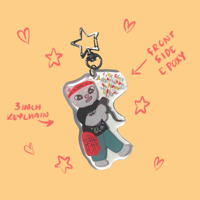 Stray Kids Keychain | Hyunjin Jiniret ATE 