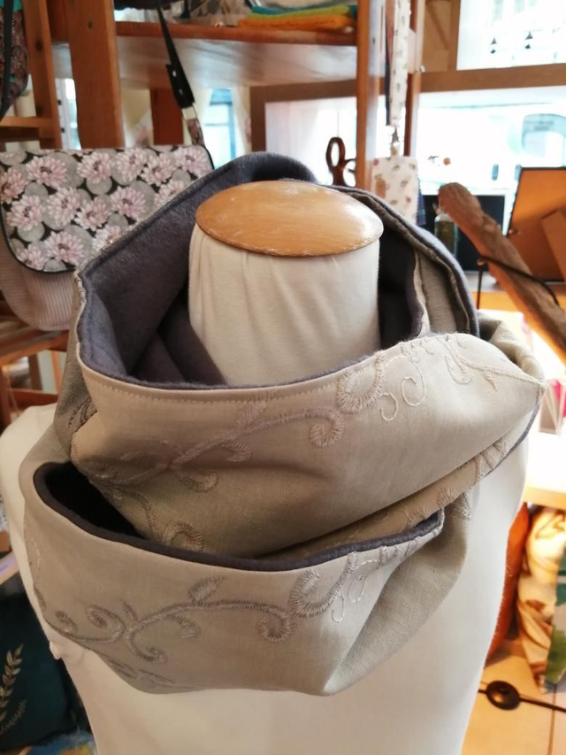 Snood chaud triple tour femme