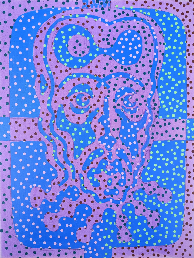 Jezus, 66x50 akryl płótno 2020