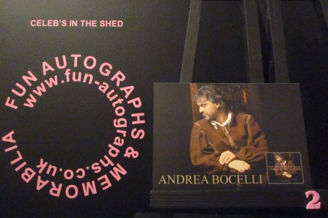 Andrea Bocelli Authentic Autographed 6x4 Photograph (2)