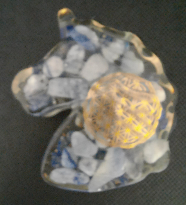 Licorne Orgonite Aventurine bleue / Lapis Lazuli