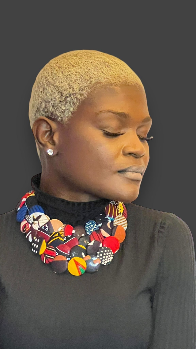 Ensembles collier, boucle d'oreille et bracelet en wax