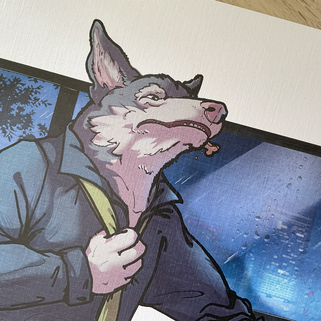 Lámina - Lobo de ciudad