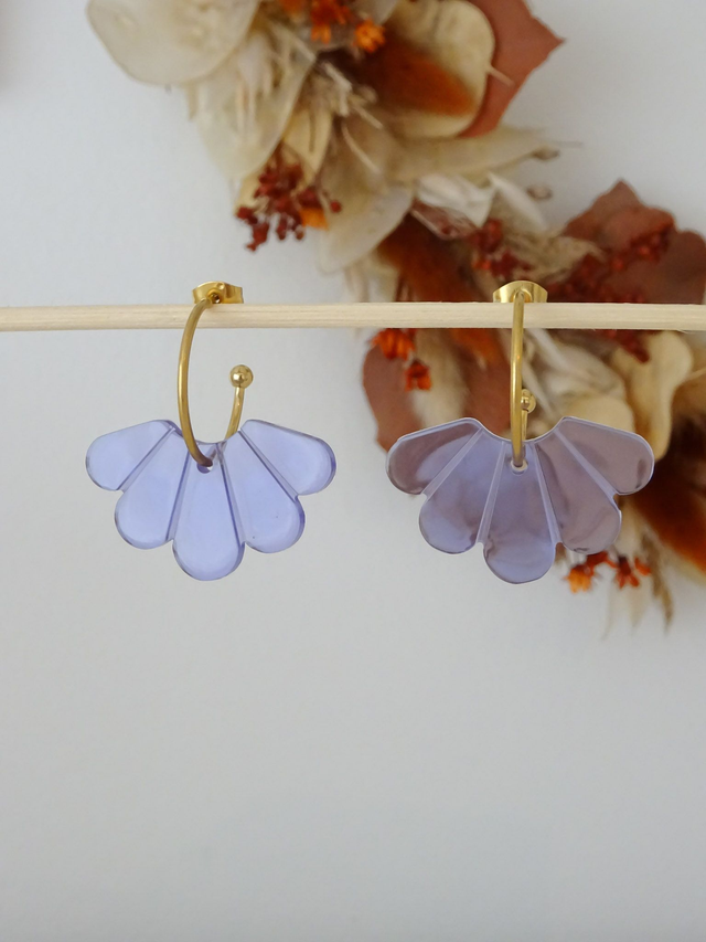 Aile de papillon : bleue transparente