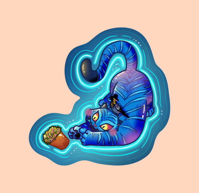 KPop Demon Hunters - Tigre Derpy 1 - sticker 
