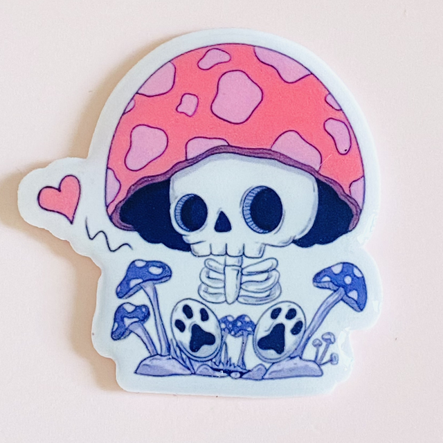 Pins Skull Mushroom