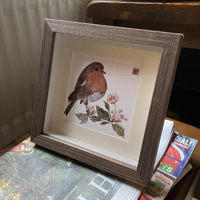 Robin Print Frame 15*15cm
