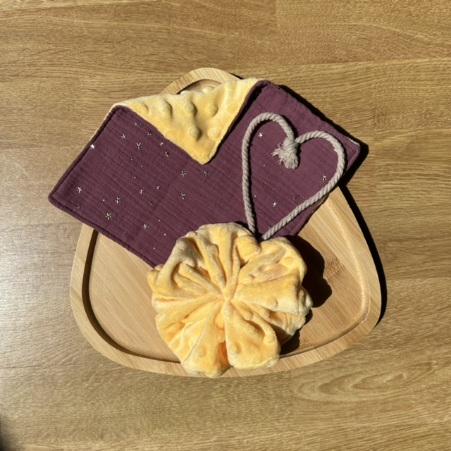 Duo débarbouillette et fleur de douche étoiles