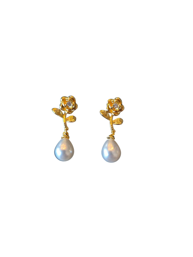 Boucles d&#039;oreilles Rym perle