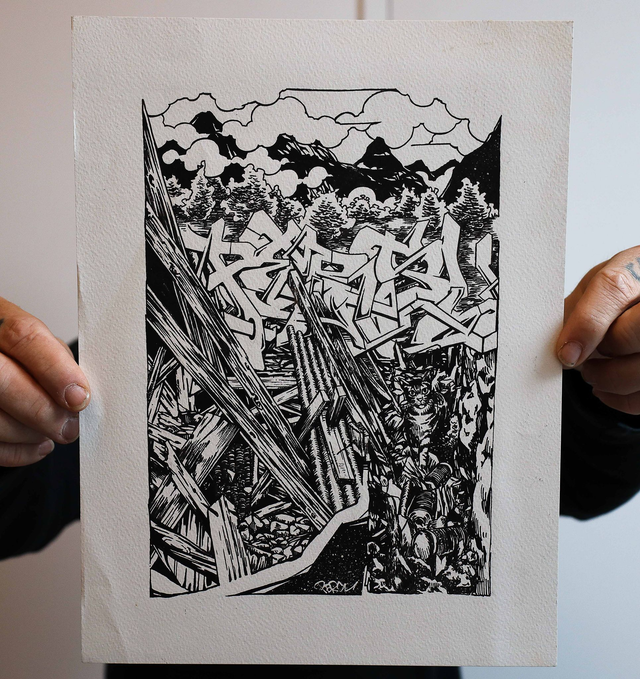 Dessin original - Lost Cat