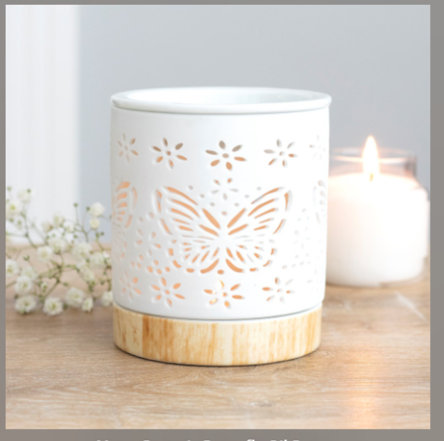 Matte White Ceramic Oil Burner