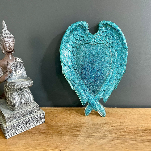 Vide poche ailes d'ange coeur 