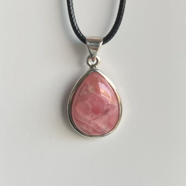 Pendentif en argent et Rhodochrosite sublime