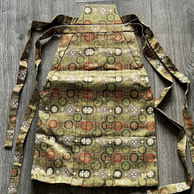 Hakama jupe doré enfant 