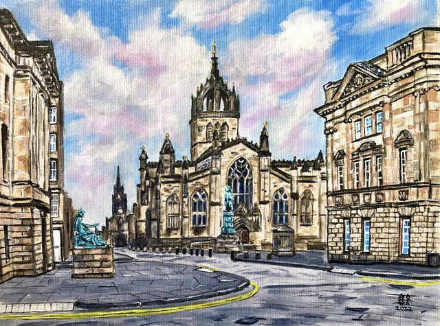 X4 Prints - St. Giles Cathedral, Edinburgh 8"x10" (£7.50 per unit)