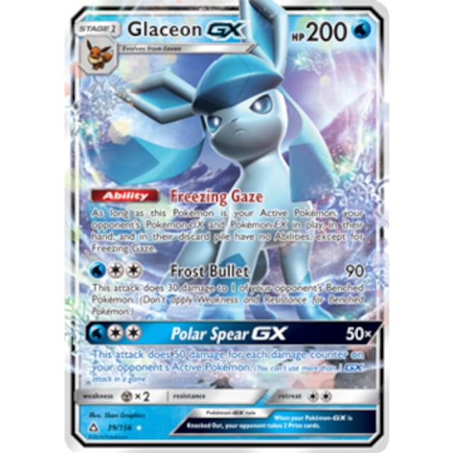 Ultra Prism: Glaceon GX 39/156
