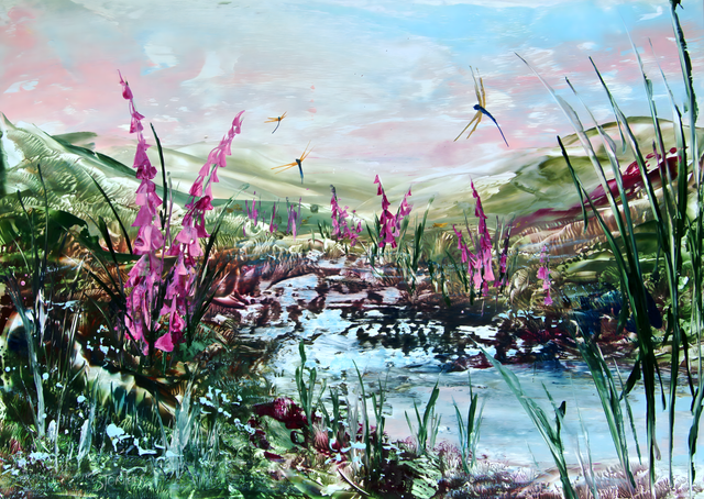 Foxglove Play : Poster Print A3