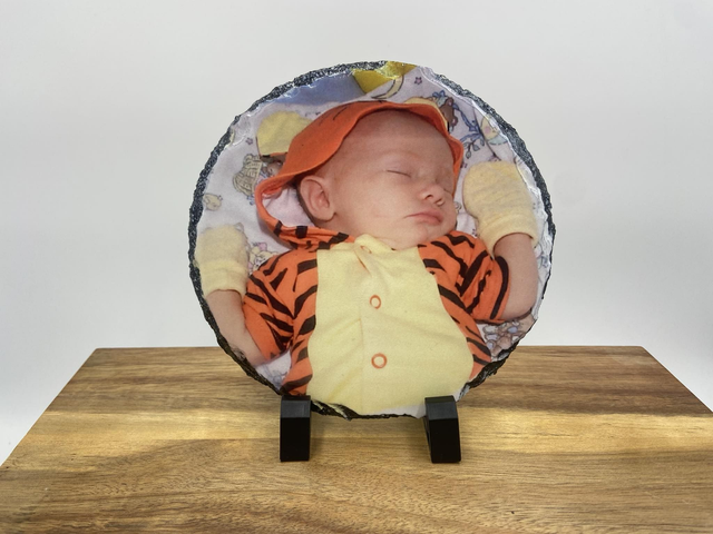 5 - Personalised Slate Tile - Custom Rock Slate - Small Circle