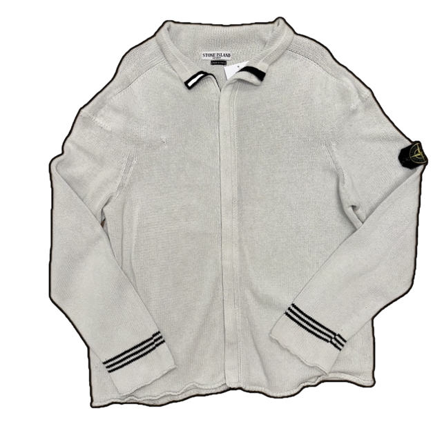 Stone Island 1/4 Zip Knit Jumper - XL