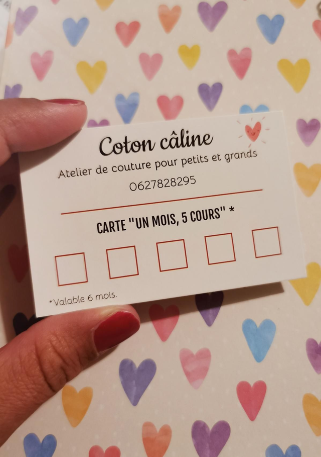 Carte 5 cours adulte/2h30