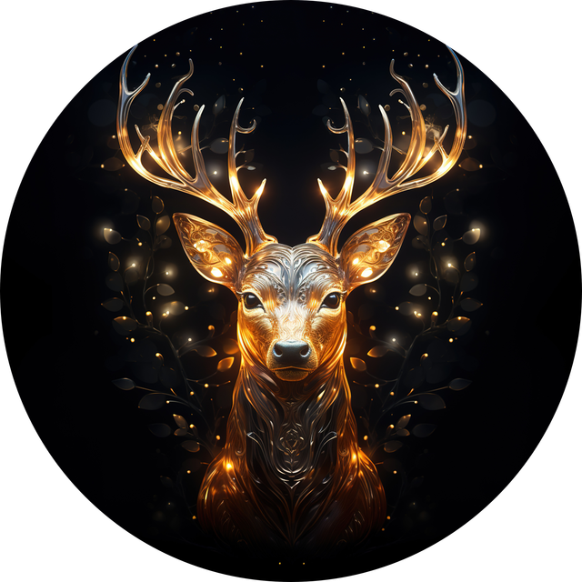 Metal Wind Spinners stag design 