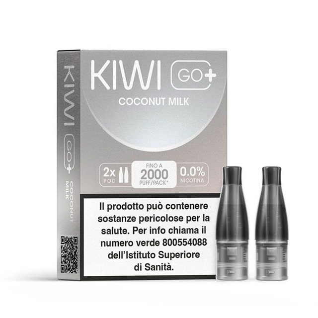 KIWI GO+ Pod Coconut Milk 2000puff 2Pz 0mg/ml EAN3858895302115