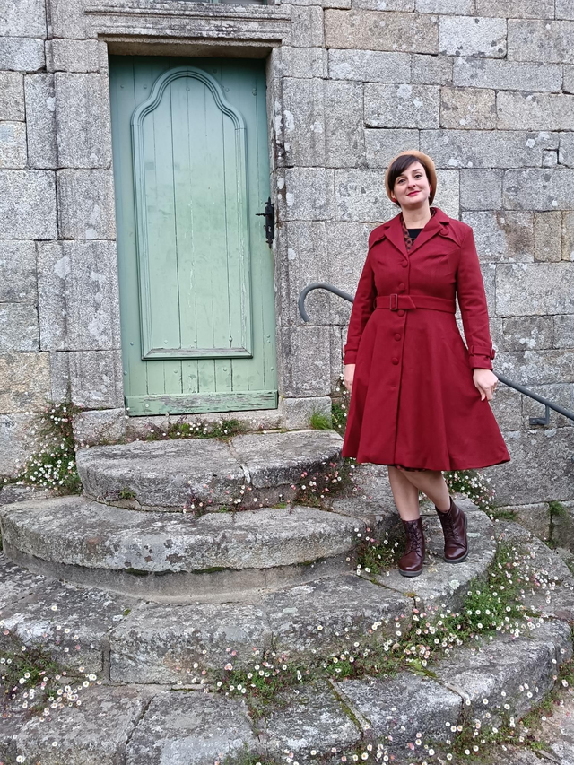 Manteau Isabella terracotta 