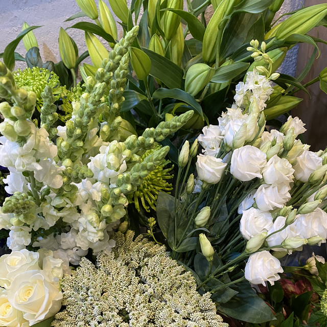 Hand Tied - All White Bouquet