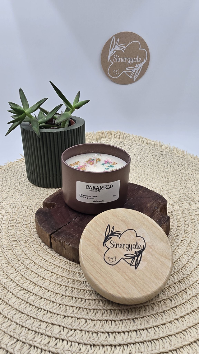 Vela en lata - Caramelo