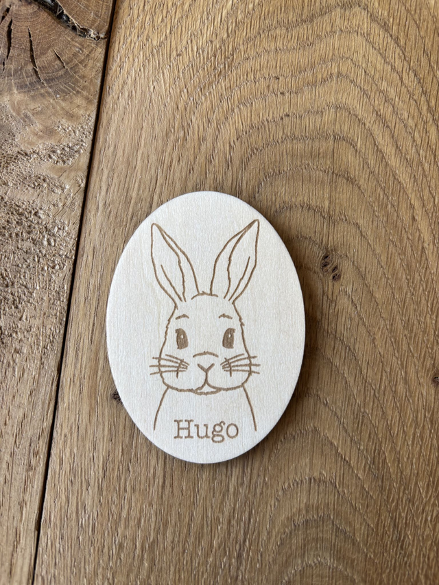 Étiquette/Marque place lapin - Personnalisable