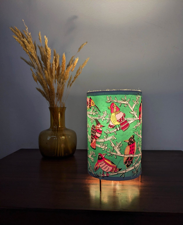 Lampe "Oiseaux" Vert