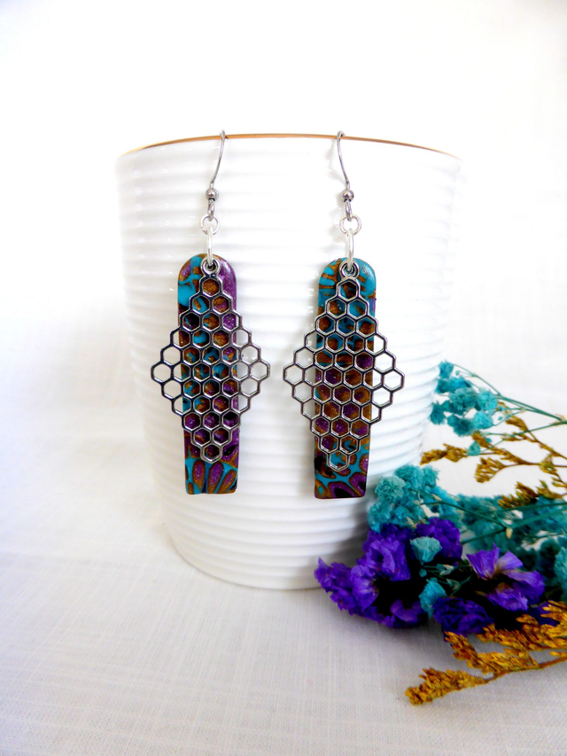 Boucles d'oreilles arche - Récifs des flots