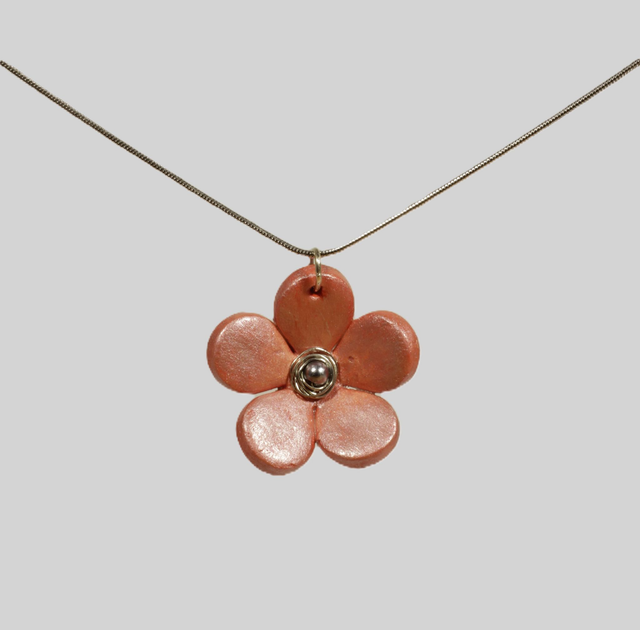 Pink Flower Pendant 