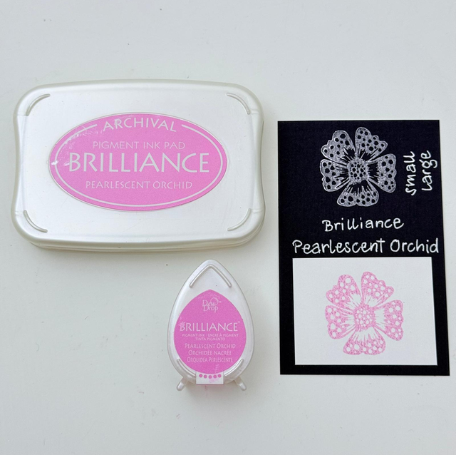 Brilliance Stempelkissen Pearlescent Orchid gross & klein