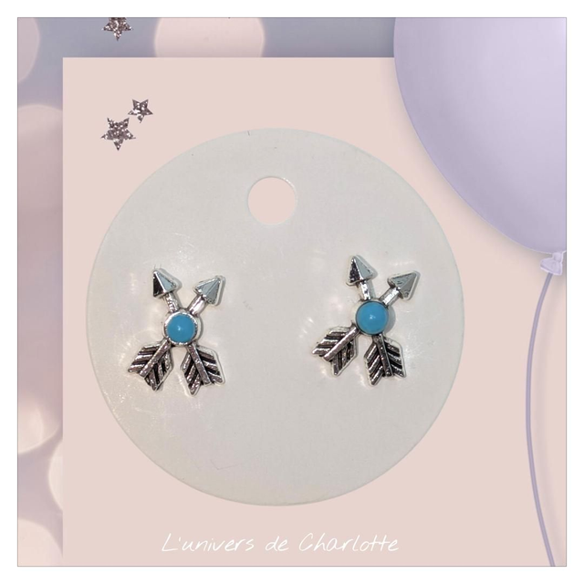 Boucles d&#039;oreilles &quot; Flèche&quot; BO-124