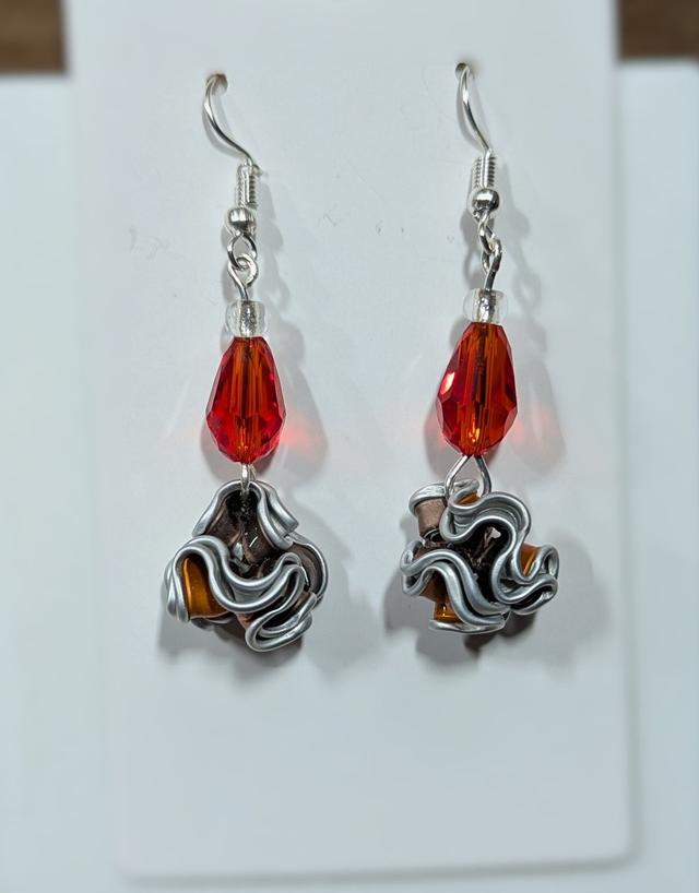 Boucles d'oreilles upcycling