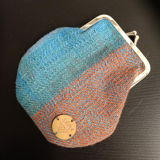 Kukkaro tiili-sininen