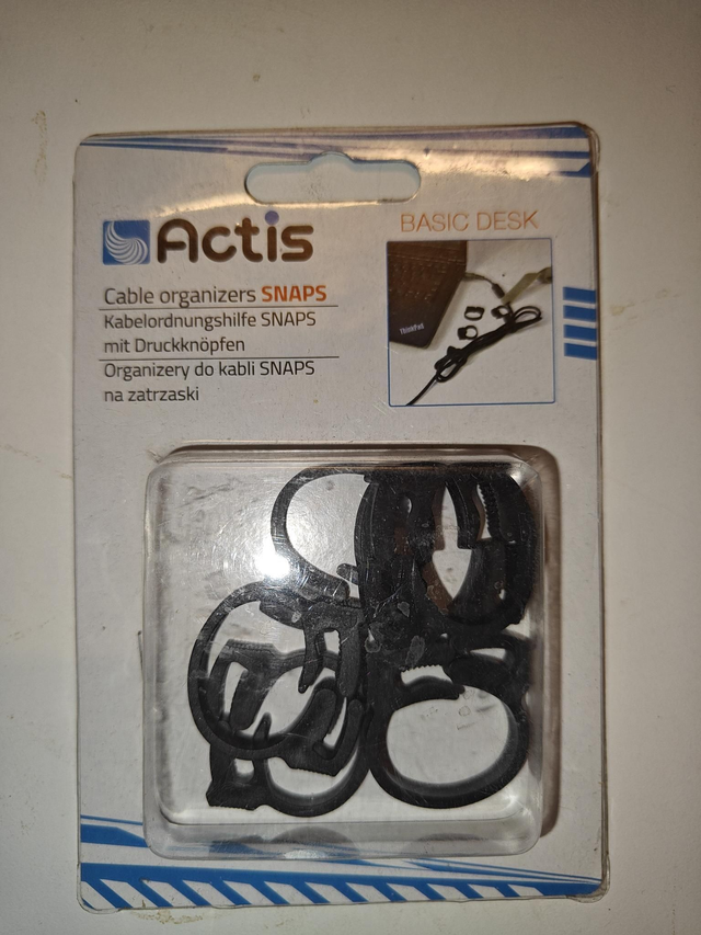 Musta kaapelikiinnike 6kpl - Actis