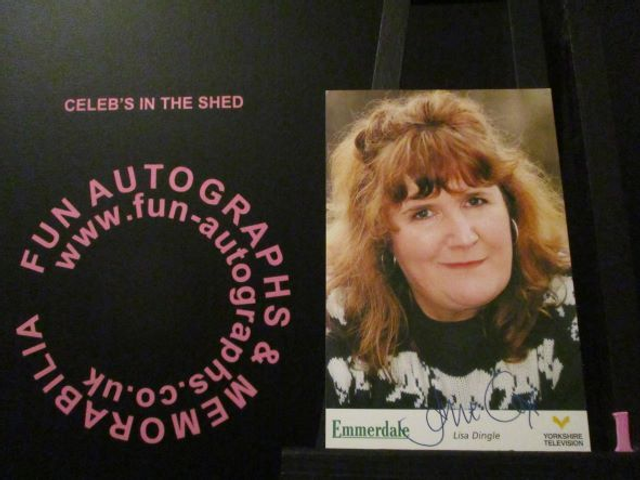 Jane Cox (Lisa Dingle) Original Emmerdale Yorkshire Tv Logo Pre-Print Cast Card (1)